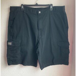 Wrangler Men's Size 42 Cargo Shorts Baggy Black Cotton